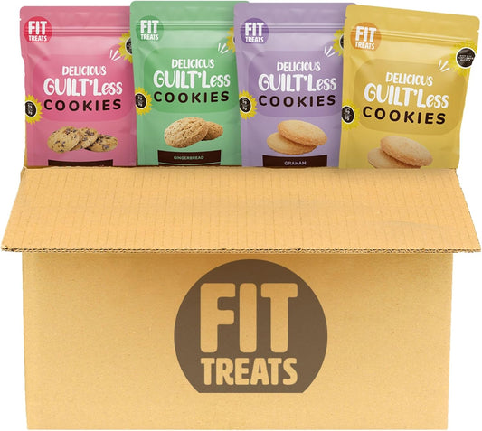 School Fundraising Special - Fit Treats Delicious GUILT'Less Cookies (Mix Flavors) - Pack of 4