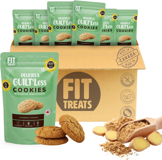 Fit Treats Crunchy Guilt’Less Gingerbread Flavor Cookies - Pack of 6 | 125g