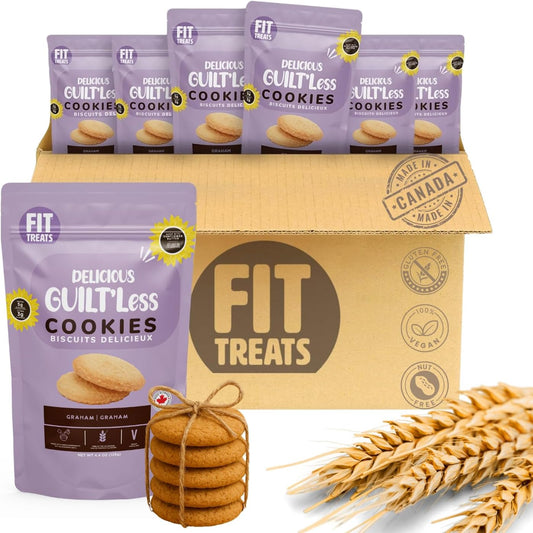 Fit Treats Crunchy Guilt’Less Graham Flavor Healthy Cookies - Pack of 6 | 125g